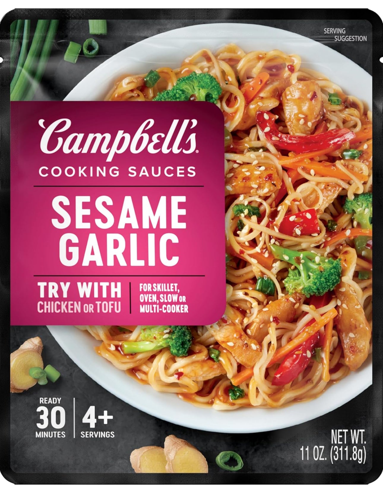 Campbell's Cooking Sauces, Sesame Garlic image 0