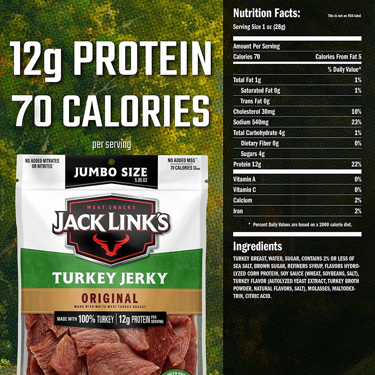 Jack Links Jumbo Size Turkey Jerky (2 Pack) image 2