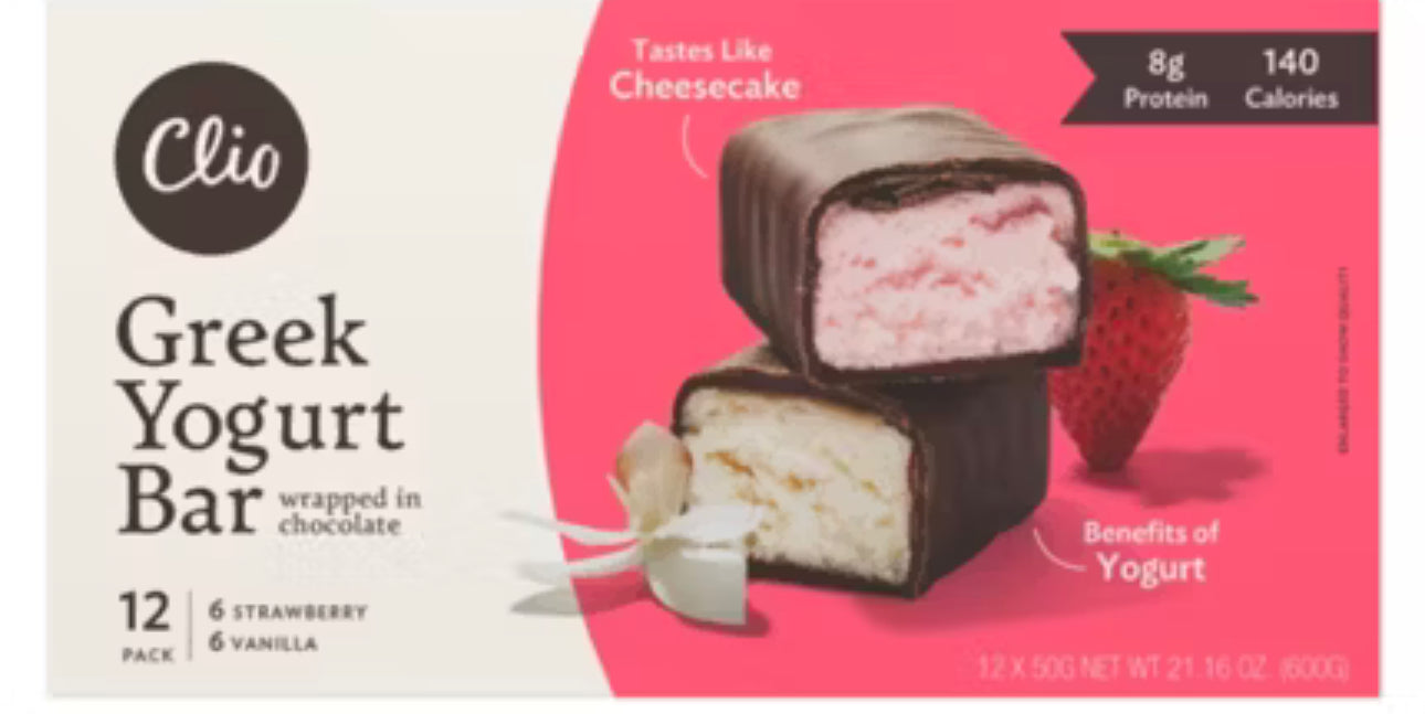 Clio Minis are delightful little bites of flavorful, fruit Greek Yogurt dipped i image 0