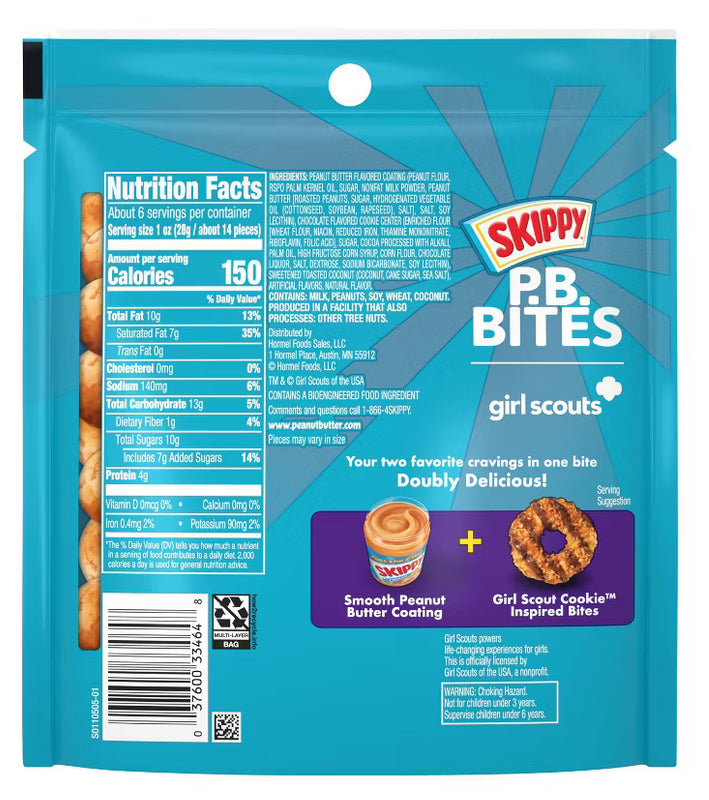 Skippy Bites Girl Scouts Coconut Caramel image 1