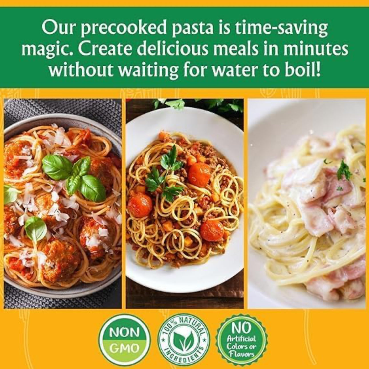 Pasta Zing Variety Pasta Pack of 7 | 2x Elbow | 2x Farfalle | 3x Spaghetti Pasta image 2