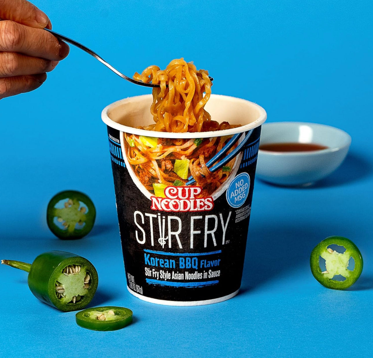 Cup Noodles Stir Fry Noodles in Sauce, Korean BBQ, 2.89 Ounce 6 Pack image 2