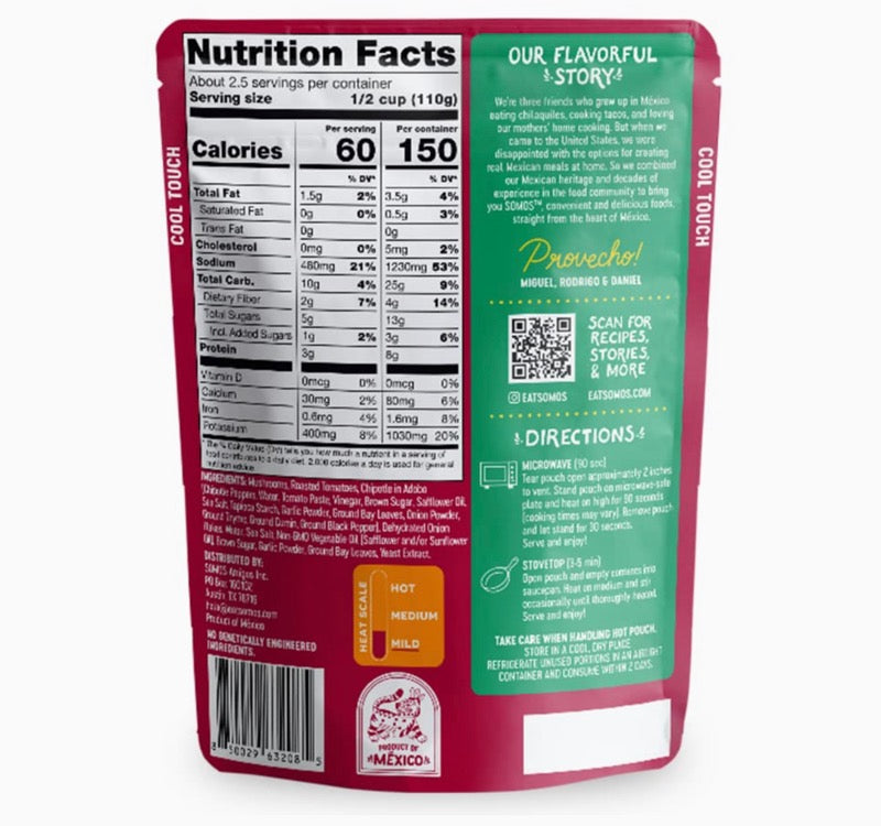 SOMOS Smoky Chipotle Mushrooms (6 Pack) image 1