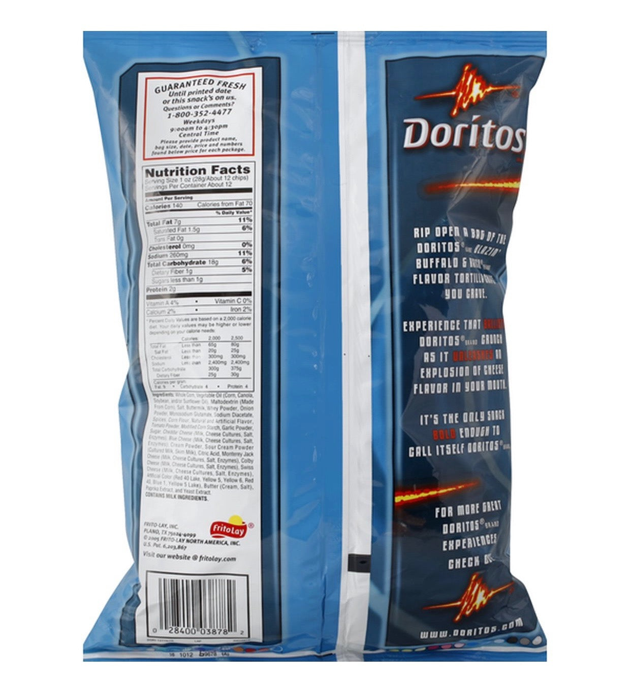 Doritos Tortilla Chips, Blazin' Buffalo & Ranch image 1