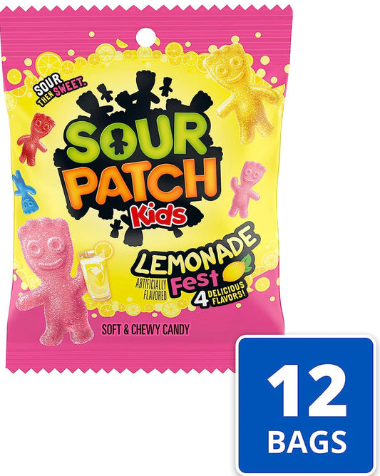 Sour Patch Kids Lemonade Fest Soft & Chewy Candy (12 Pack) image 0