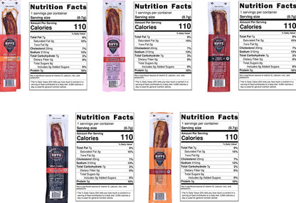Riffs Smokehouse Pork Bacon 5 Flavors 10.5oz (15 Pack) image 2