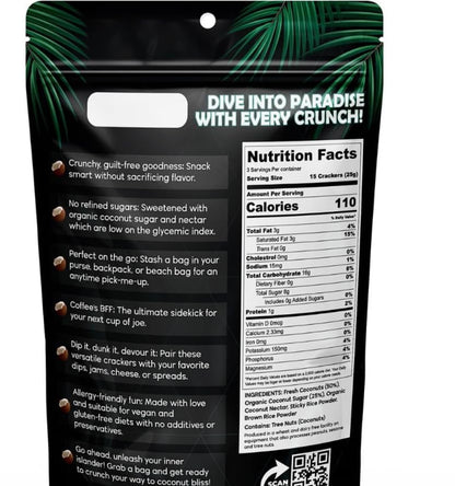 Roasted Coconut Crackers (5 Pack) image 1
