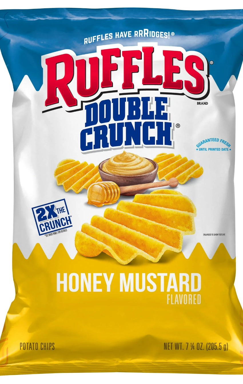 Ruffles Double Crunch, Honey Mustard Flavored Potato Chips image 0