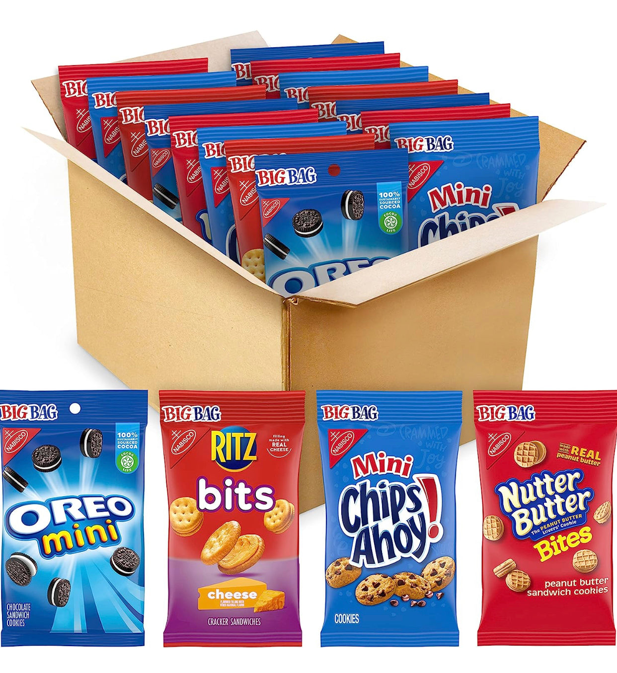 Mini Oreo, Ritz, Chip Ahoy & Nutter Butter Variety Pack image 0