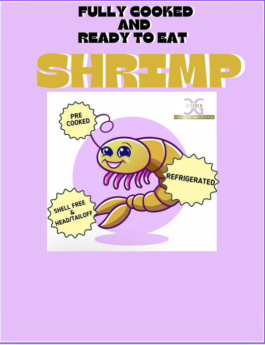 NEW!!! CGK & Co. Ready to eat Cooked Shrimp (Twin Pack), 1 lbs COMING IN JUNE!!!