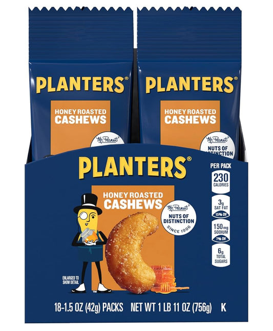 Planters Salted Caramel Peanuts 18 Pk 1.5 Oz