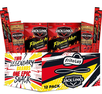 Jack Link’s® Flamin’ Hot® Meat Snacks, Hot & Spicy Sampler Variety Pack, 12 image 0