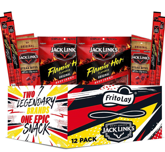 Jack Link’s® Flamin’ Hot® Meat Snacks, Hot & Spicy Sampler Variety Pack, 12 image 0