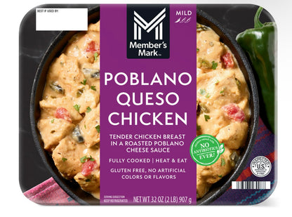 Fully Cooked Mild Poblano Queso Chicken, 32 oz. image 0